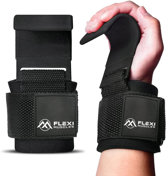 Flexi Muscles Weight lifting hooks grips Hand Grip/Fitness Grip  (Pack of 1)