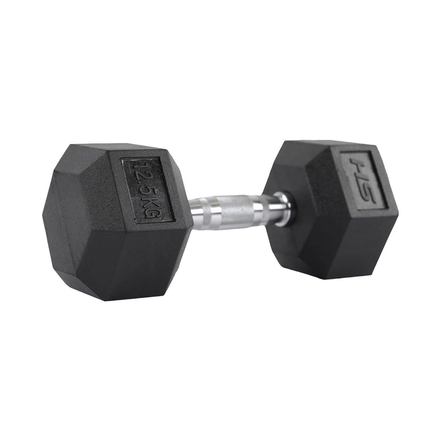 HS Fitness 5Kg Rubber Hex Dumbell