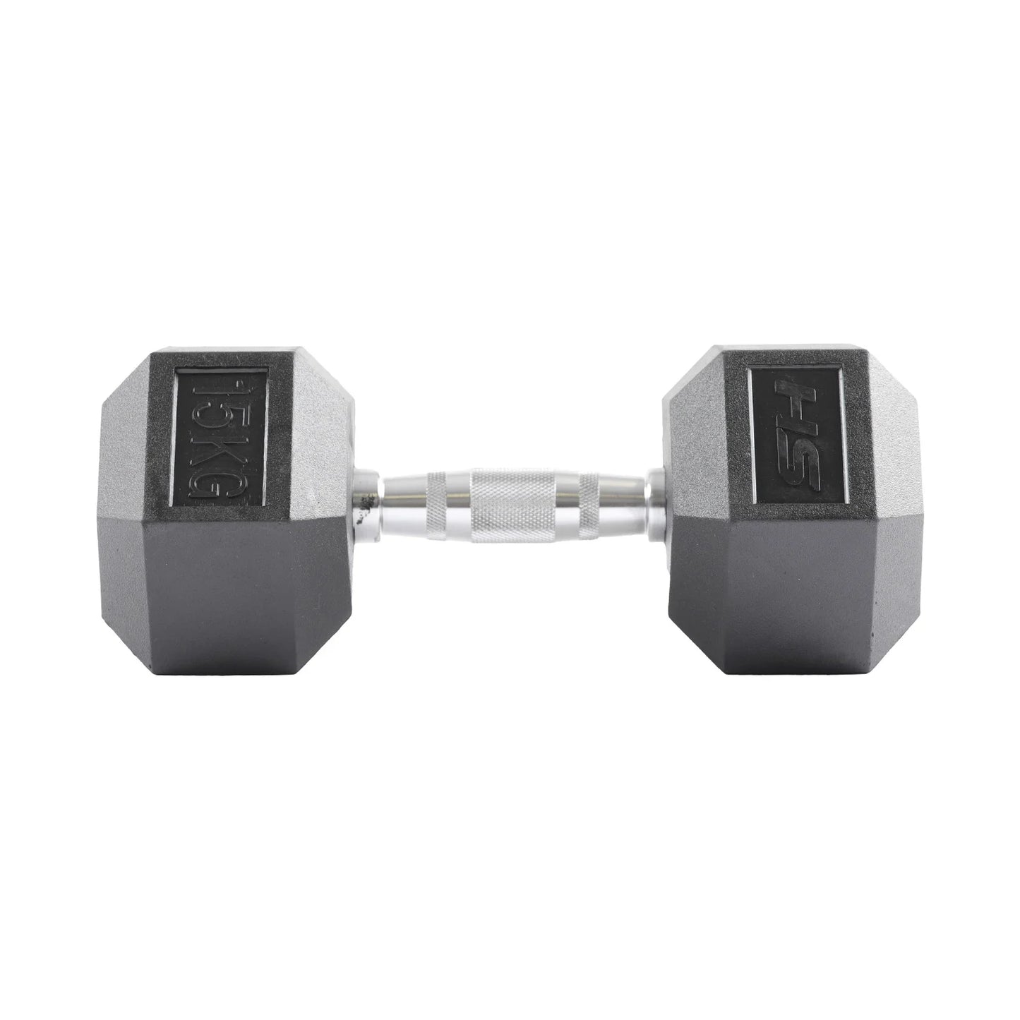 HS Fitness 5Kg Rubber Hex Dumbell