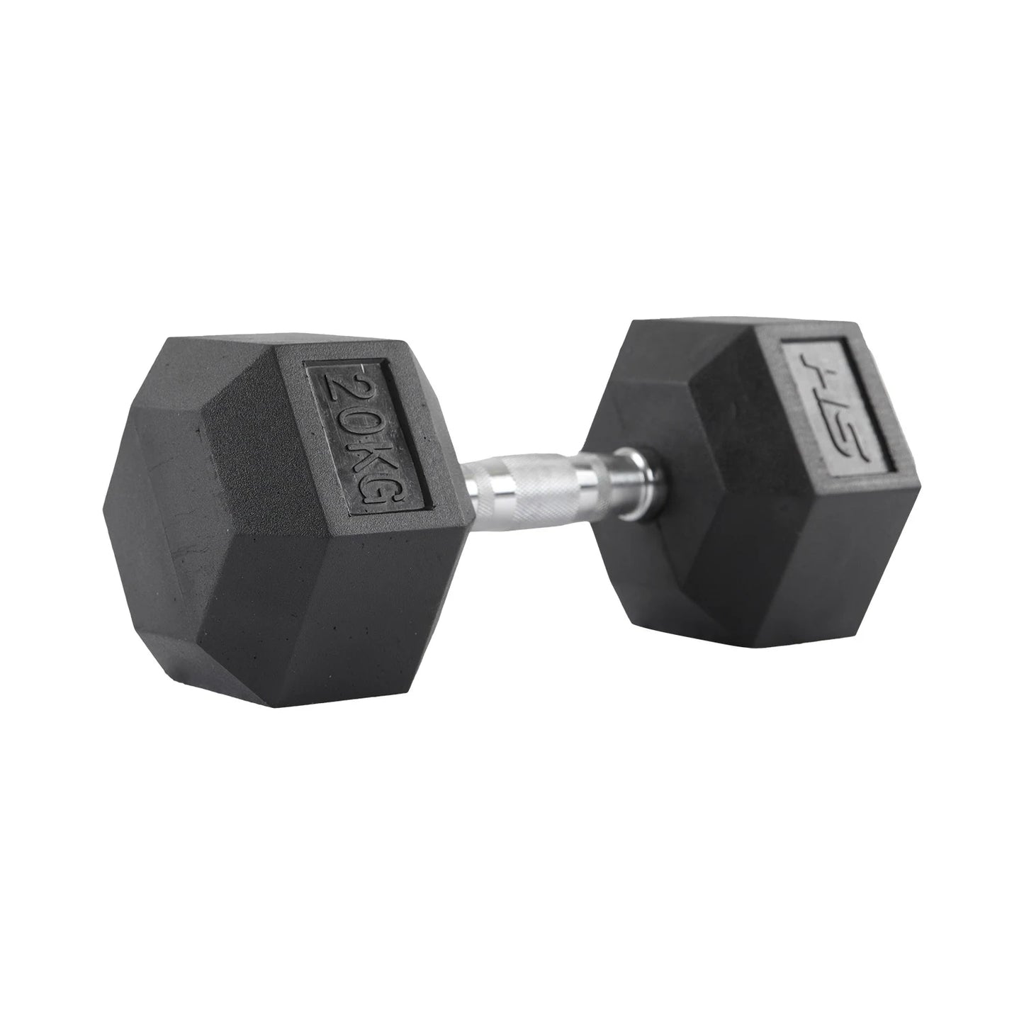 HS Fitness 5Kg Rubber Hex Dumbell